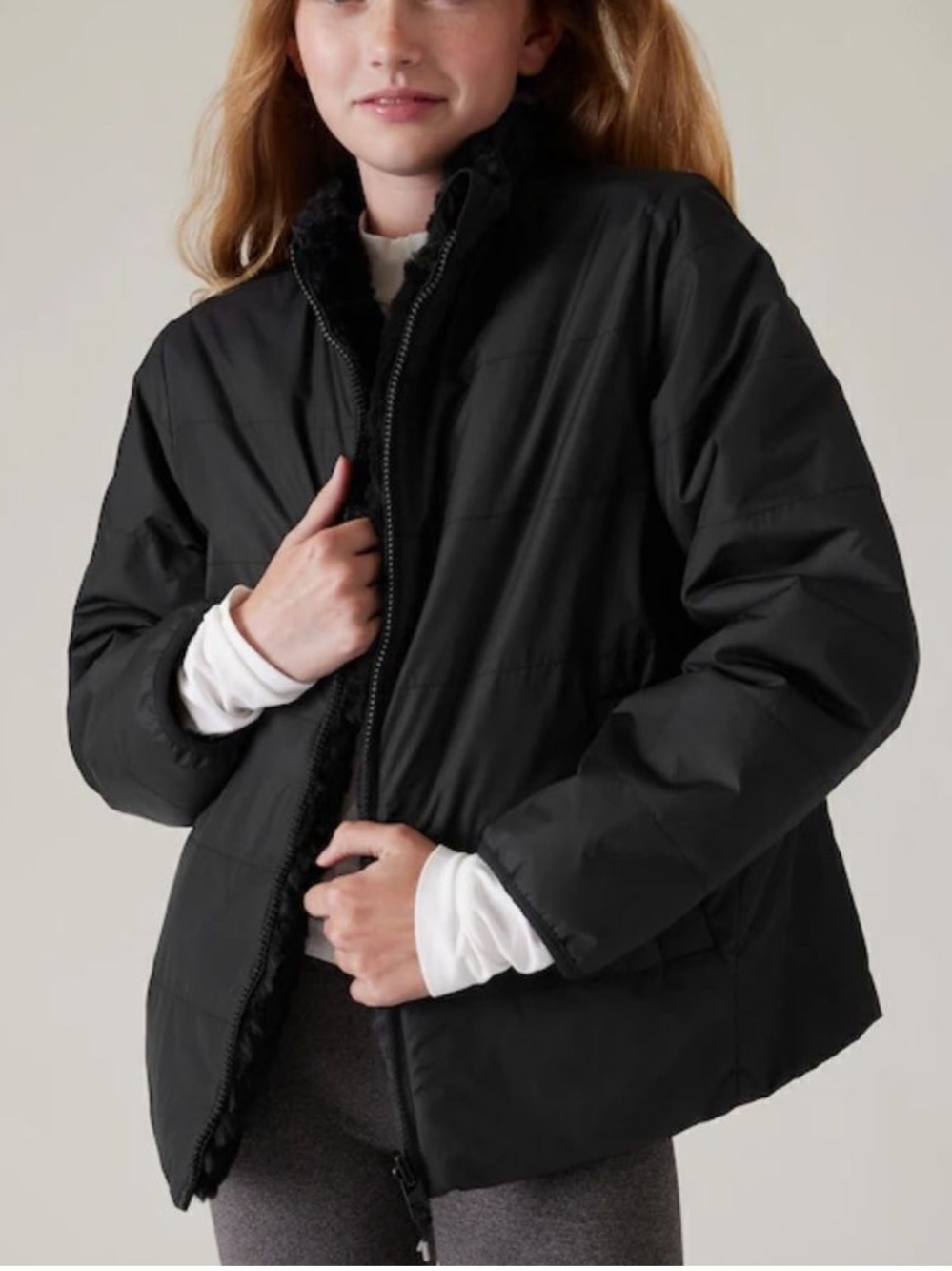 NWT Athleta Girl REVERSIBLE COOL DAYS JACKET COOL DAYS, Girls Sz XXL/16
